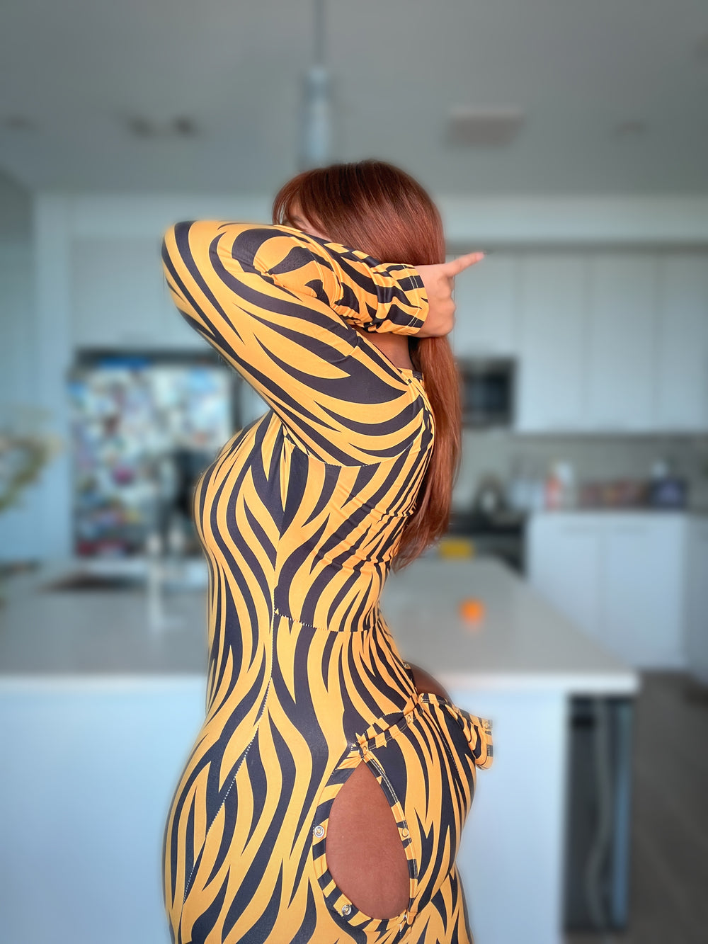 Tiger Stripes long pants onesie - We Stay Pretty