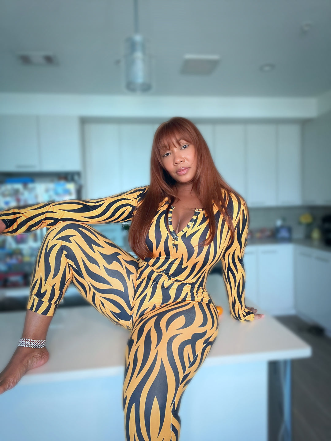 Tiger Stripes long pants onesie - We Stay Pretty