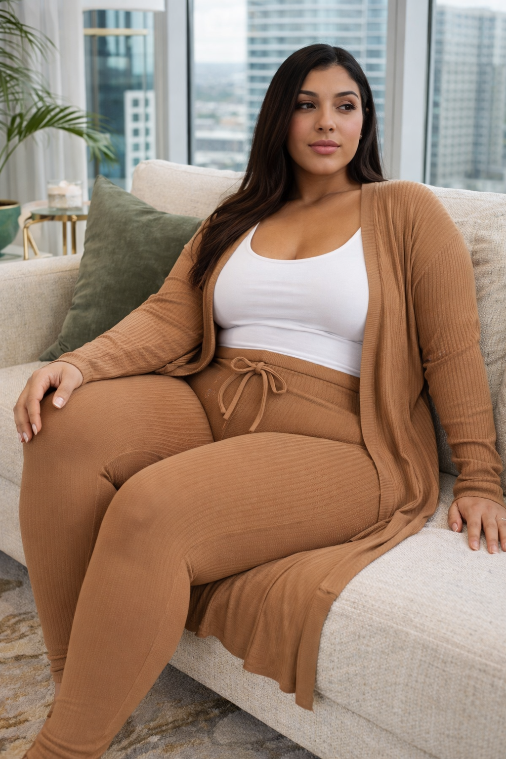 Just Chillin Ribbed set - We Stay Pretty