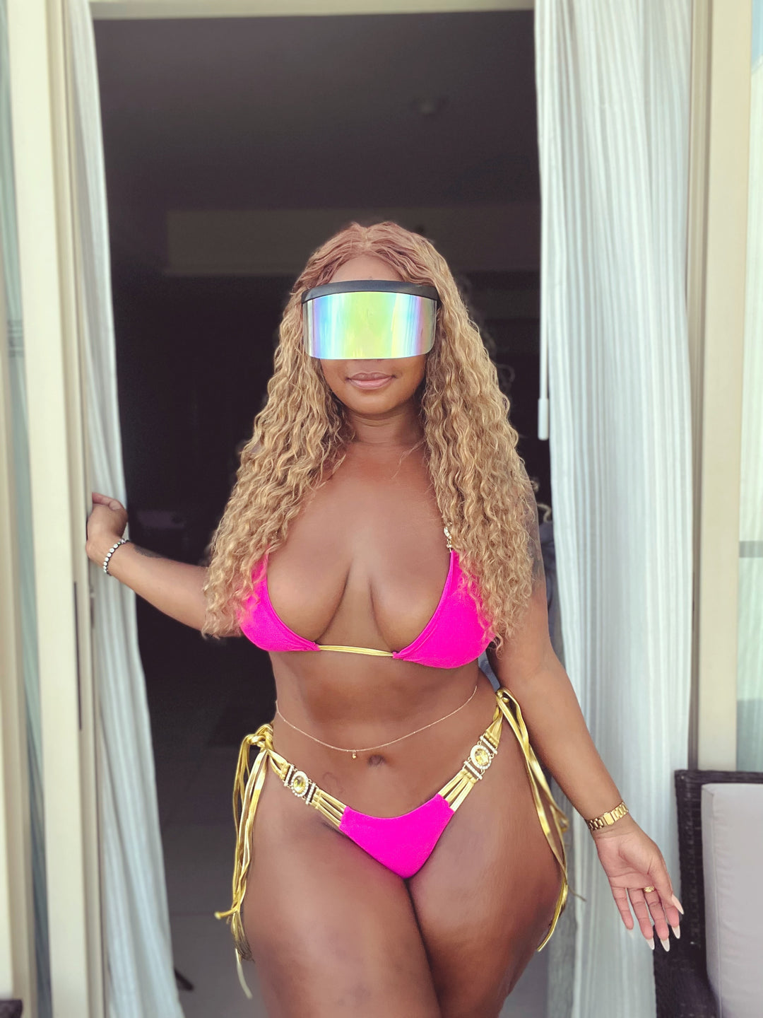 Pink Power Blingkini Bikini - We Stay Pretty