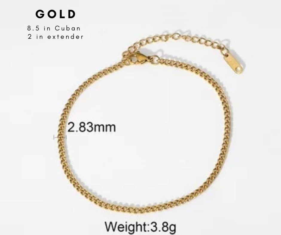 Cuban Anklet - We Stay Pretty