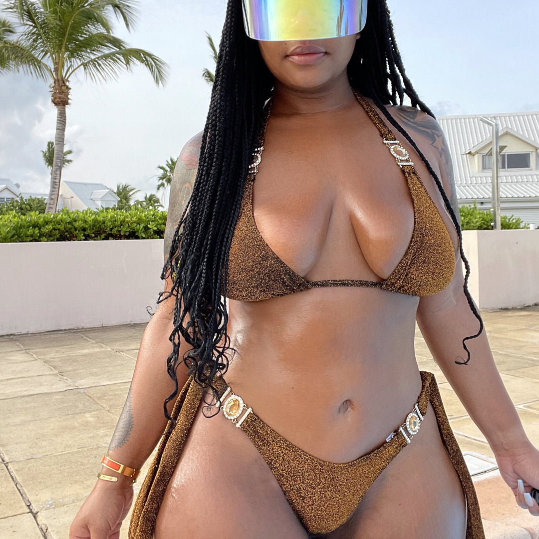 Chocolate Gold 💫 Blingkini - We Stay Pretty
