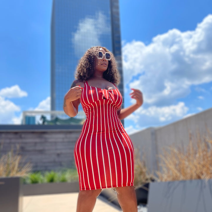 Bow down bodycon dress - We Stay Pretty