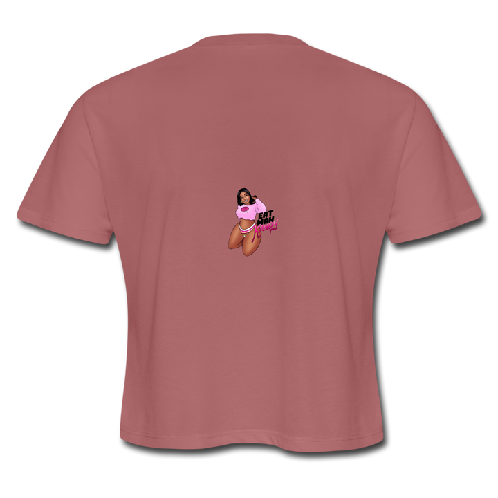 Women's Cropped T-Shirt - mauve